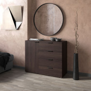 Комод на 4 ящика с дверкой Венге
