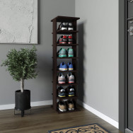 Полка для обуви на 7 ячеек Венге