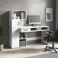 Письменный компьютерный стол с пеналом и выдвижным ящиком Белый