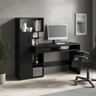 Письменный компьютерный стол с пеналом и выдвижным ящиком Черный