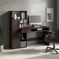 Письменный компьютерный стол с пеналом и выдвижным ящиком Венге