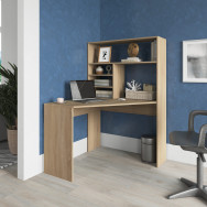 Кутовий письмовий стіл із стелажем Дуб Сонома