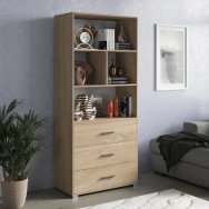 Стелаж з шухлядами та полицями Дуб Сонома