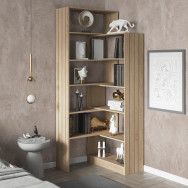 Кутовий стелаж на 10 полиць Дуб Сонома