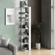 Книжная полка для дома на 6 ячеек Белая