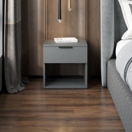 Прикроватная тумба с открытой полкой Антрацит