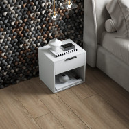 Прикроватная тумба с выдвижным ящиком Белая