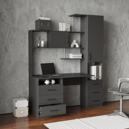 Письменный стол с тумбой и пеналом Антрацит