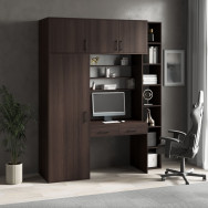 Письменный стол со стеллажом и пеналом Венге