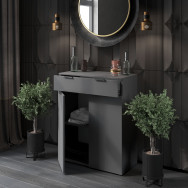 Комод с дверцами и ящиком Антрацит