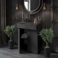 Комод с дверцами и ящиком Черный