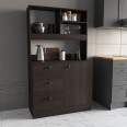 Кухонный буфет с ящиками и надстройкой Венге