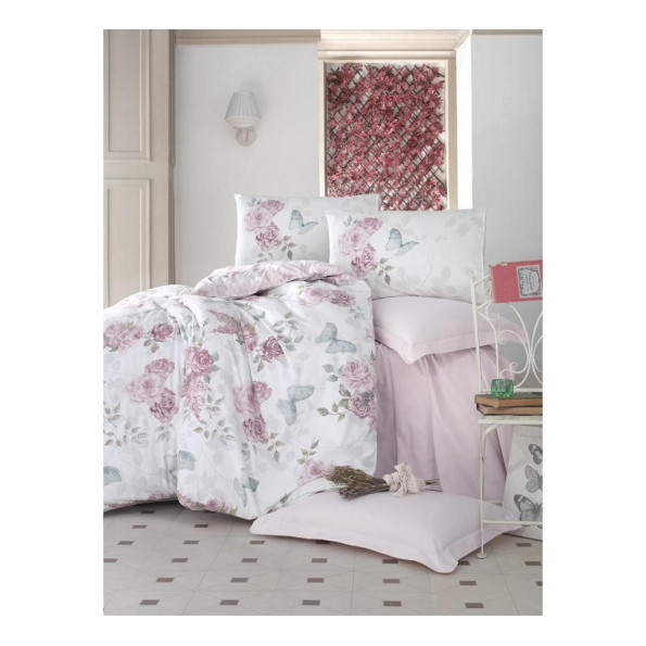 Комплект постільної білизни Cotton Box Rosella Pembe