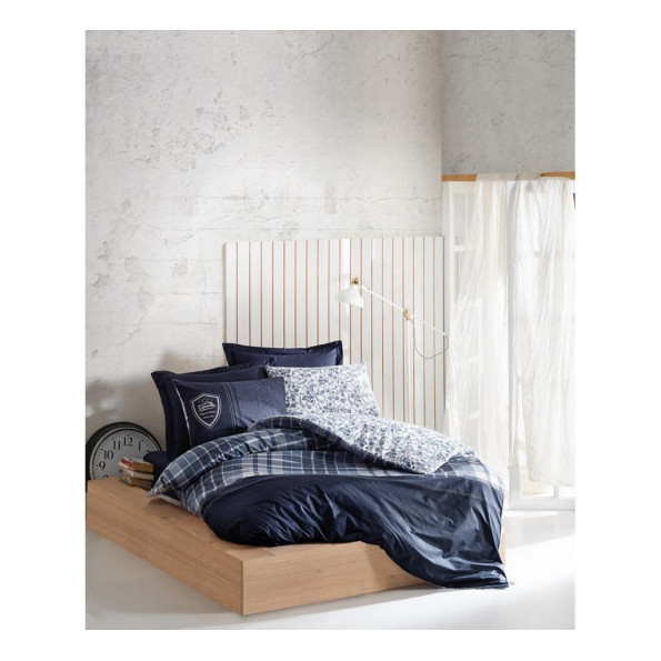 Комплект постельного белья Cotton box Masculine Pablo Lacivert Комплект постельного белья Cotton box Masculine Pablo Lacivert