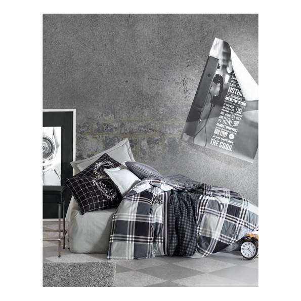 Комплект постільної білизни Cotton box Masculine Ramos Antrasit