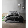 Комплект постельного белья Cotton Box Plain Siyah Gri