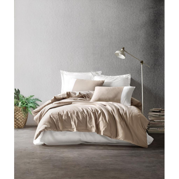 Комплект постільної білизни Cotton Box Plain Vizon Krem