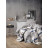 Постельное бельё+плед Cotton Box Denim Gri 200x220