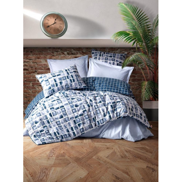 Комплект постельного белья Cotton box Minimal Palo Mavi 200x220