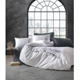 Комплект постельного белья с вышивкой 3D Cotton Box Nicci Antrazit 200x220