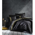 Комплект постельного белья с вышивкой Cotton Box Royal Siyah 200x220