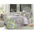 Комплект постільної білизни Majoli Flory v1 Lila 200x220