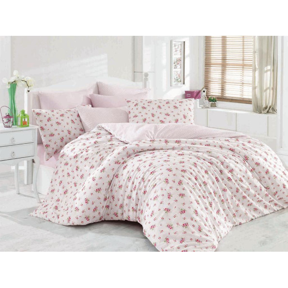 Комплект постельного белья Majoli Pinky Pink Lila