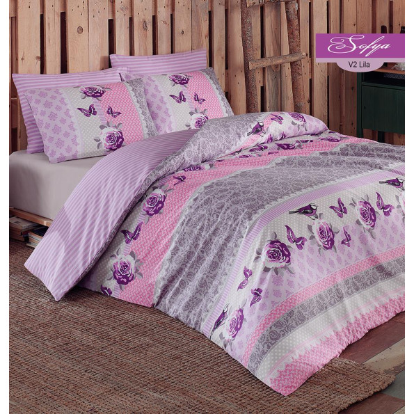 Комплект постельного белья Majoli Sofya v2 Lilac Комплект постельного белья Majoli Sofya v2 Lilac