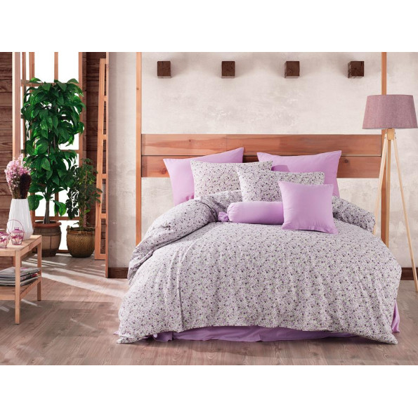 Комплект постільної білизни Majoli Lily Lilac 200x220 Комплект постільної білизни Majoli Lily Lilac 200x220