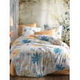 Комплект постільної білизни Majoli Modern flowers v1 Mavi 200x220