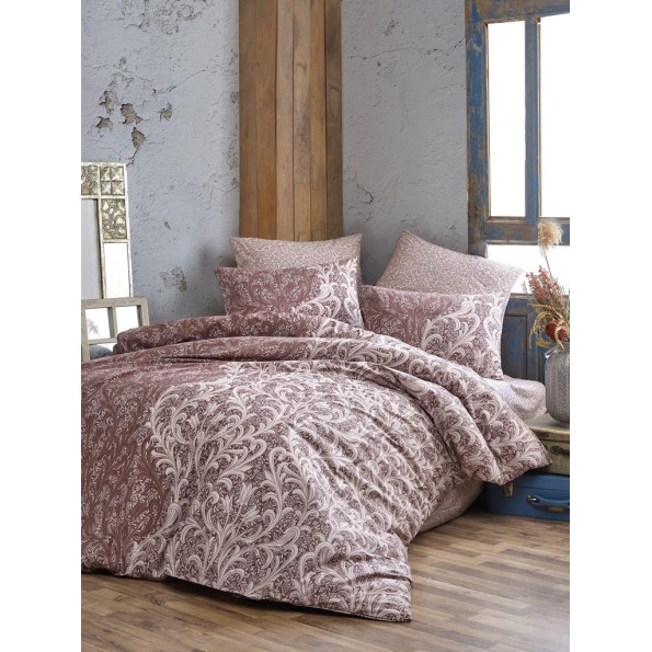 Комплект постельного белья Majoli Grand Brown 200x220 Комплект постельного белья Majoli Grand Brown 200x220