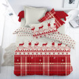 Комплект постільної білизни Majoli Santa v2 Red 200x220