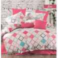 Комплект постельного белья Majoli Sion v1 Fusya 200x220