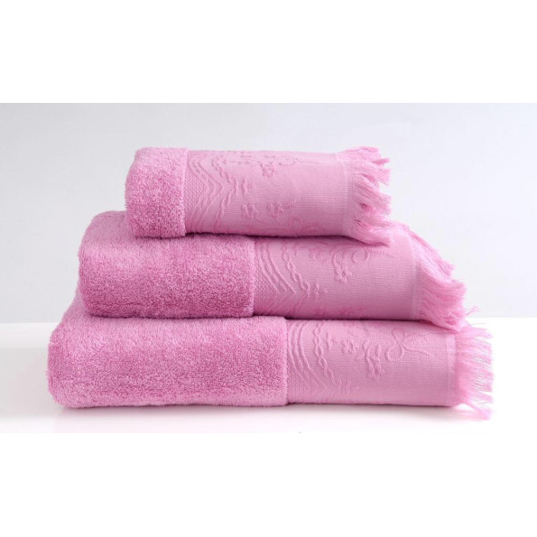 Рушник махровий Банний 130х70 см Рожевий 259685 Рушник махровий Банний 130х70 см Рожевий 259685