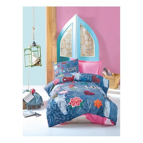 Комплект постільної білизни Cotton Box Kelly Pembe