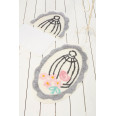 Коврик для ванной Chilai Home Sweet Bird Grey