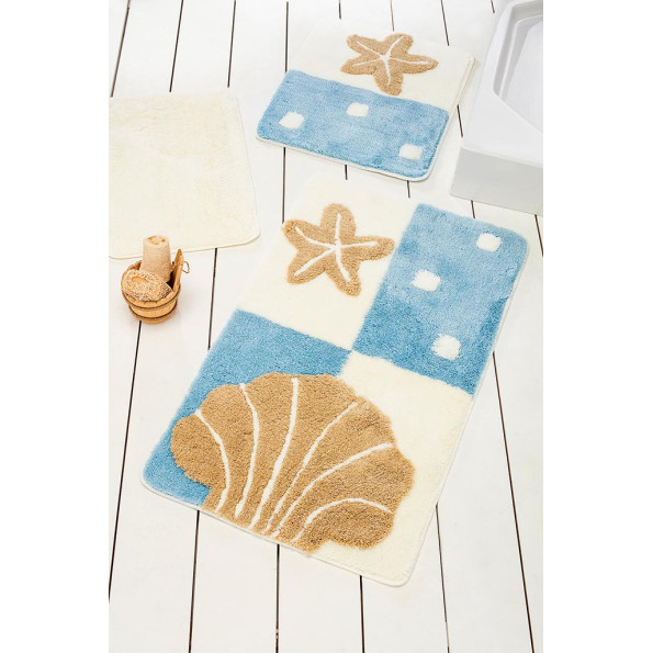 Килимок для ванної Chilai Home Deniz Yildizi Blue Килимок для ванної Chilai Home Deniz Yildizi Blue