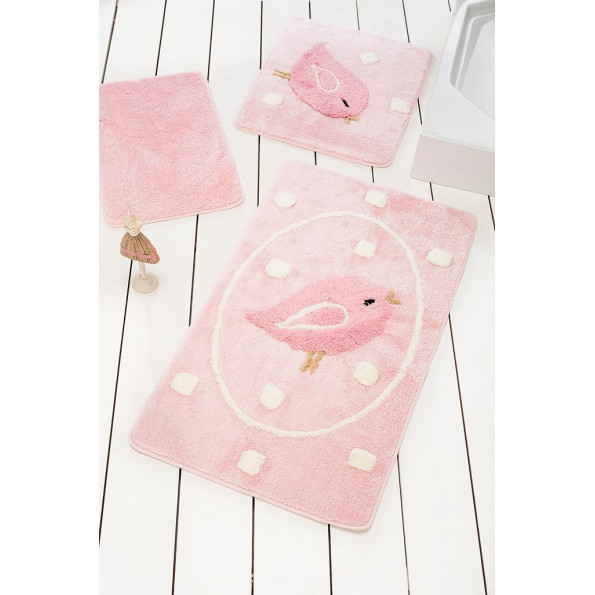 Коврик для ванной Chilai Home Birdie Pink