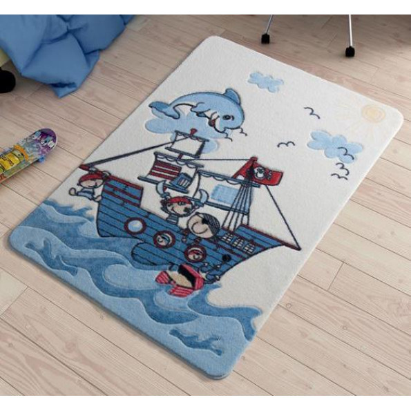 Килимок в дитячу кімнату Confetti Smiley Dolphin Blue