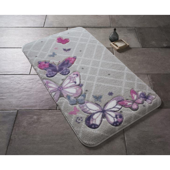 Коврик для ванной Confetti Butterfly Plaid Purple 57х100 см Коврик для ванной Confetti Butterfly Plaid Purple 57х100 см