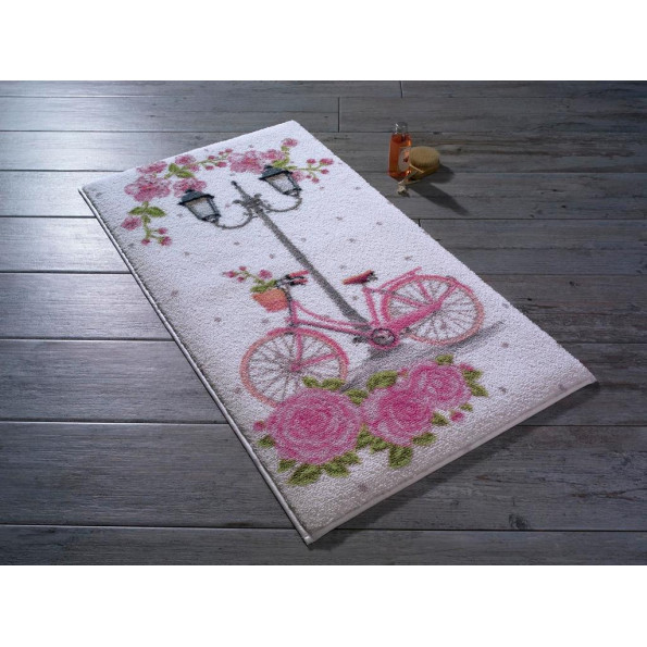 Коврик для ванной Confetti Romantic bike pembe 57х100 см