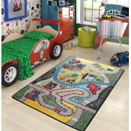 Коврик в детскую комнату Confetti Race Yesil 100x150