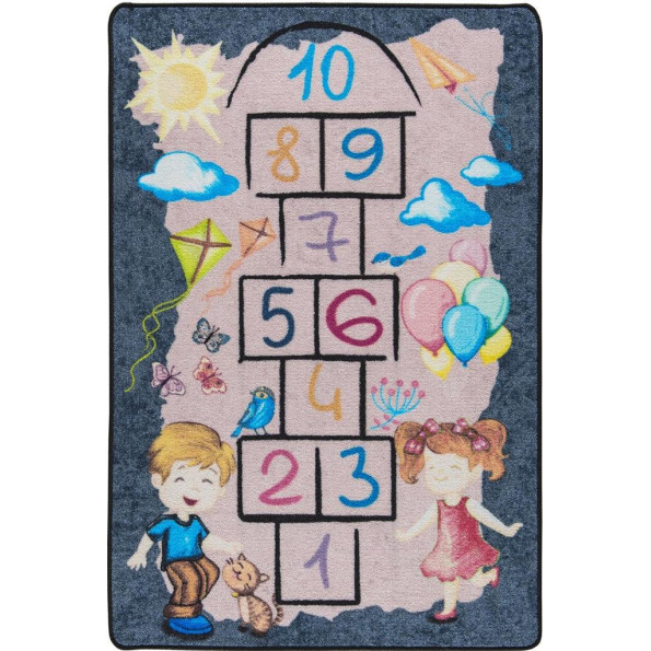 Килимок в дитячу кімнату Confetti Street Game Gri 100x150