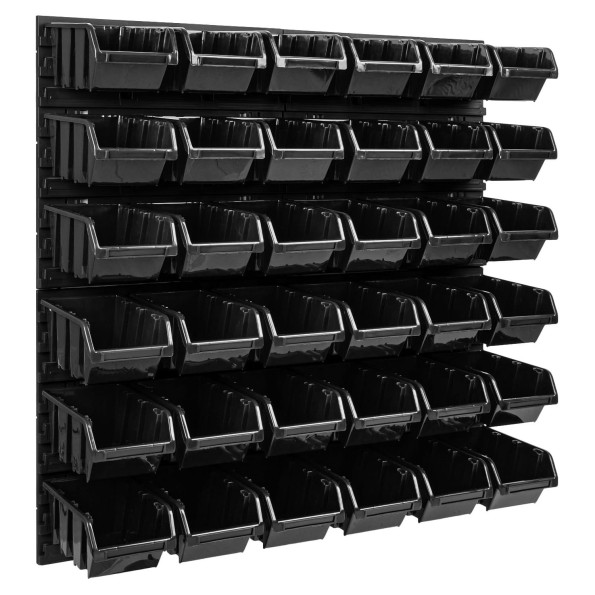 Настінна панель з великими лотками 78х78см 36 контейнерів -
                                                        Фото 7