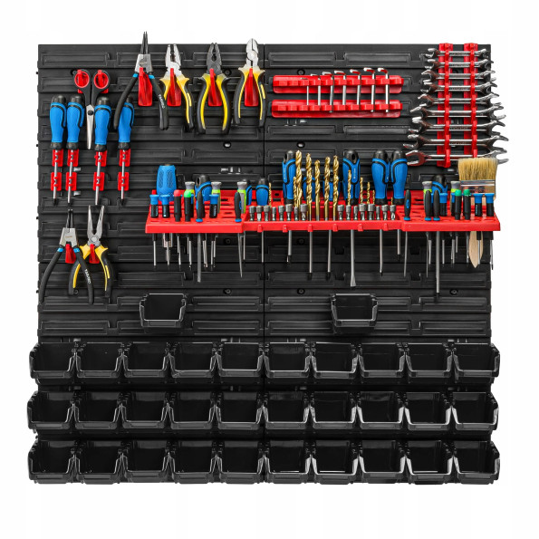 Настенная панель для инструментов 78х78см на 32 контейнера -
                                                        Фото 2