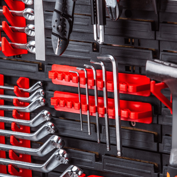 Настінна панель для інструментів 78х78см на 24 контейнера різних розмірів -
                                                        Фото 8