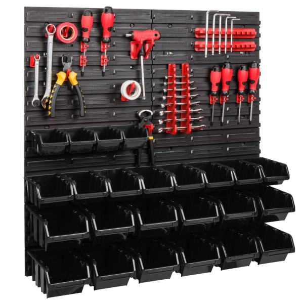 Настінна панель для інструментів 78х78см на 24 контейнера різних розмірів -
                                                        Фото 10