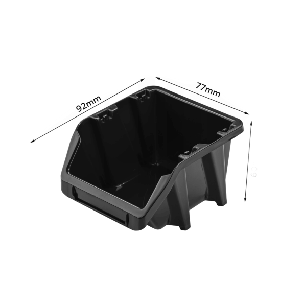 Настенная панель с черными лотками 78х39см 40 контейнеров -
                                                        Фото 5