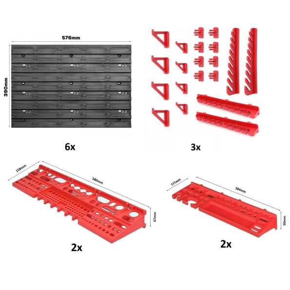 Стелаж-панель для інструментів 173х78см -
                                                        Фото 5