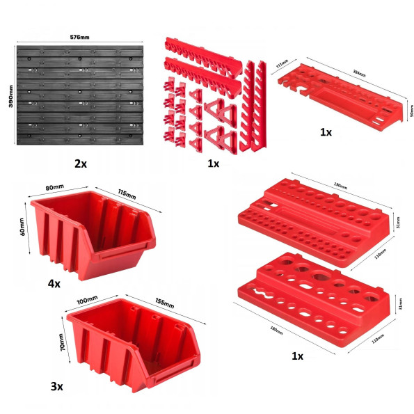Панель инструментов 115х39см 7 контейнеров -
                                                        Фото 6